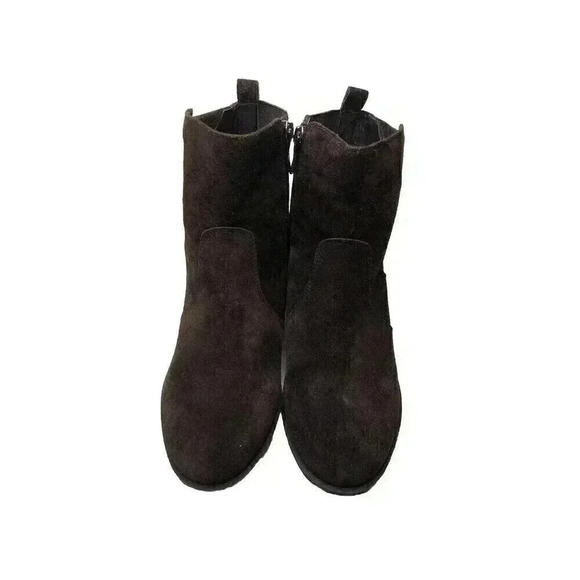 Easy Spirit Womens 8.5M Brown Suede Leather Bootie Zip Side Emblem - Picture 2 of 7